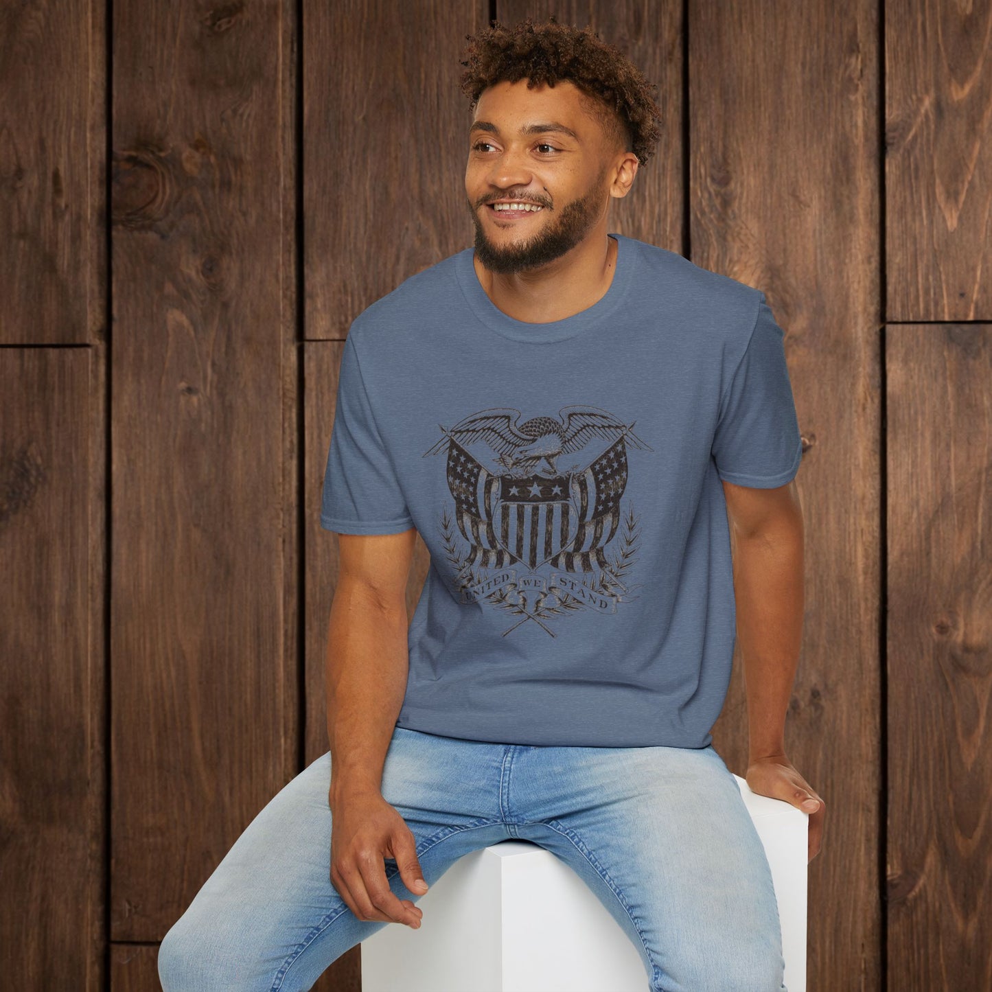 Eagle Shield Graphic T-Shirt — Vintage American Crest Tee image 12