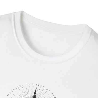 Sons of Liberty Rifle Crest T-Shirt — Vintage Historical Emblem image 2
