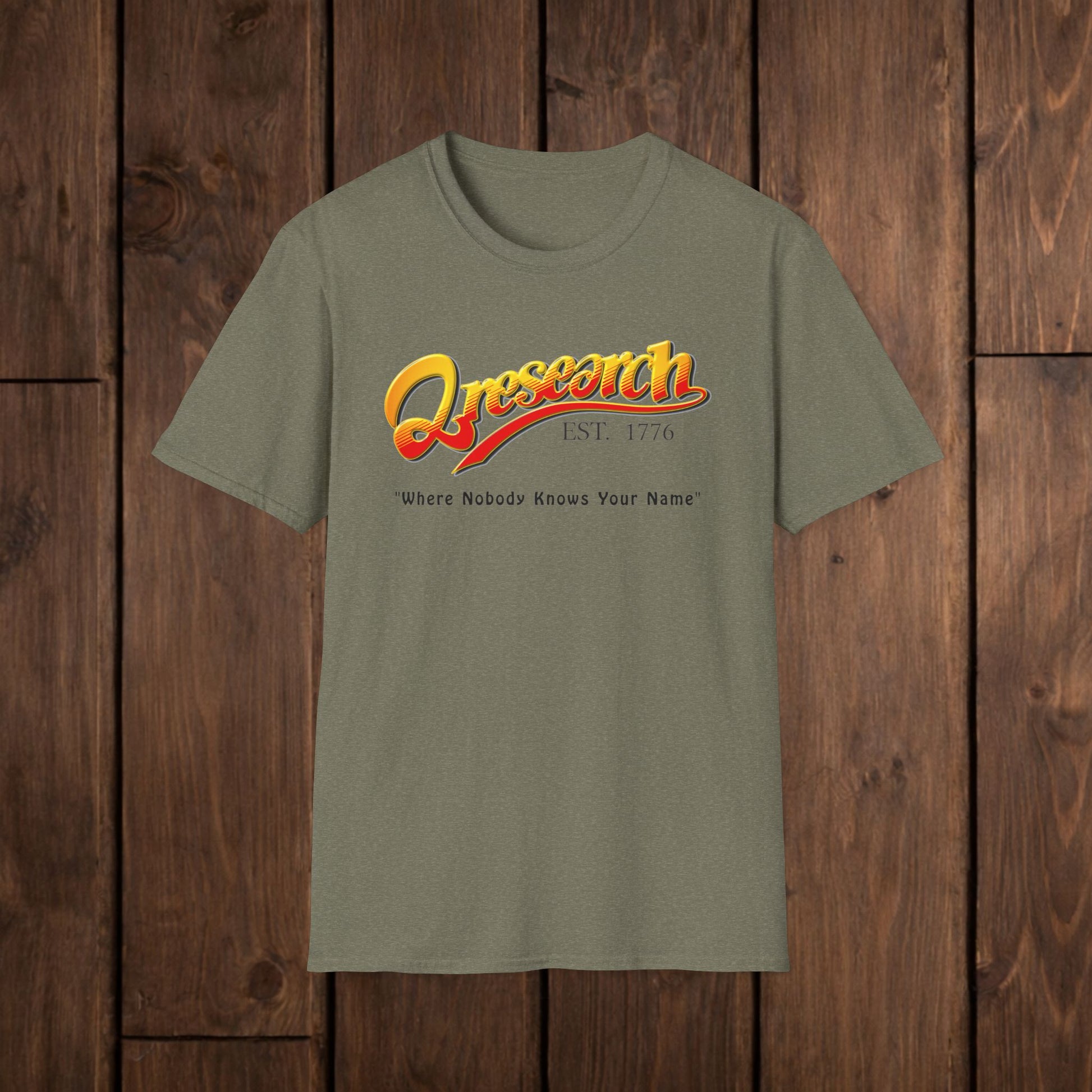 Research Vintage T-Shirt — "Research EST. 1776" Retro Script Science Tee image 1