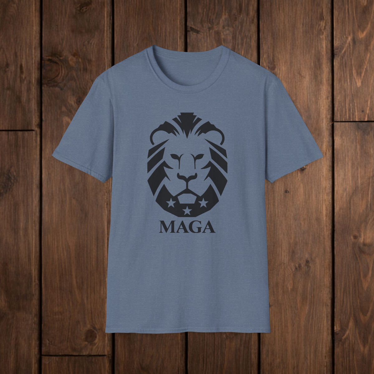 MAGA Lion T-Shirt — Bold Patriotic Graphic Tee