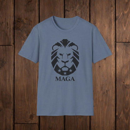 MAGA Lion T-Shirt — Bold Patriotic Graphic Tee