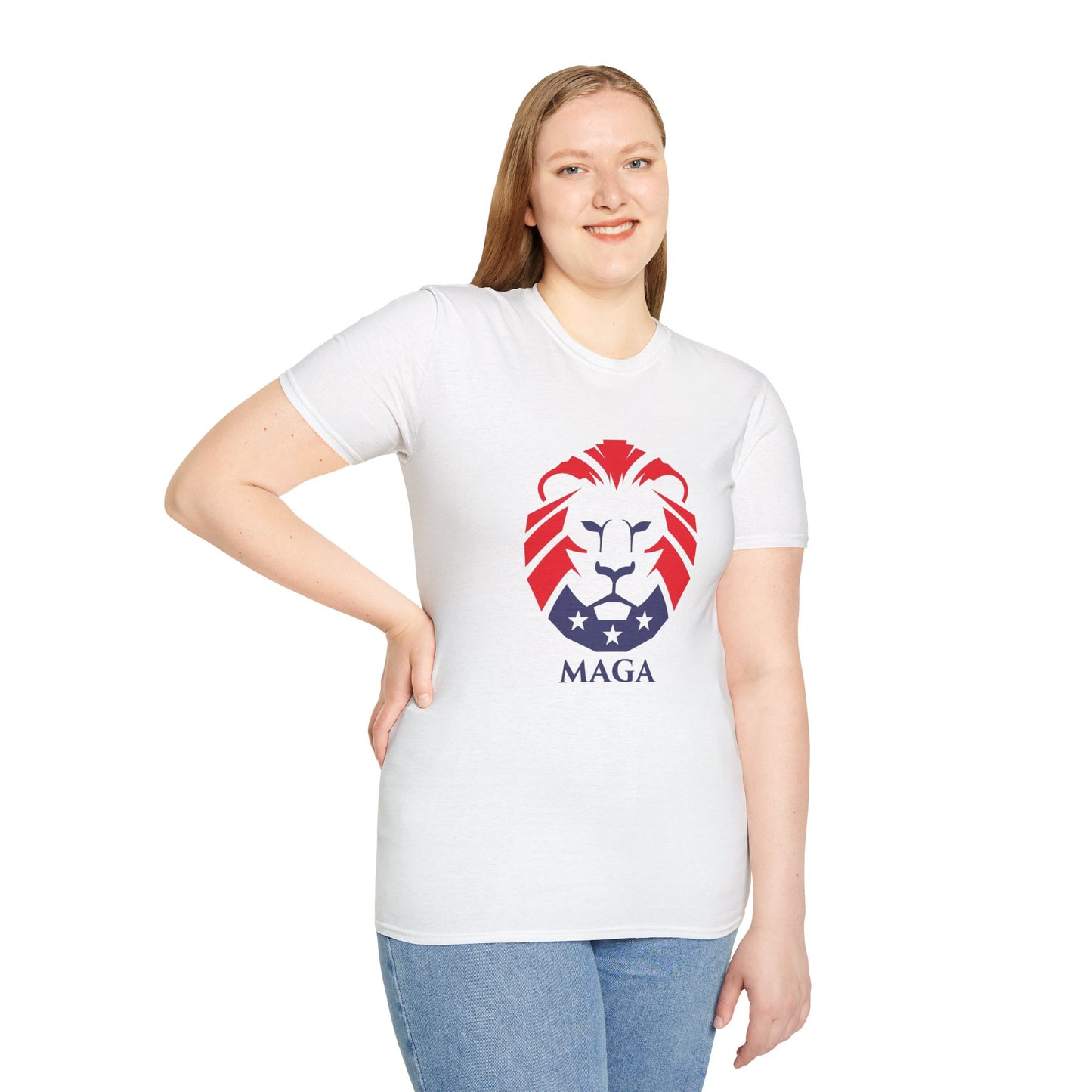 MAGA Lion T-Shirt — Bold Patriotic Graphic Tee