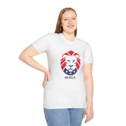 MAGA Lion T-Shirt — Bold Patriotic Graphic Tee