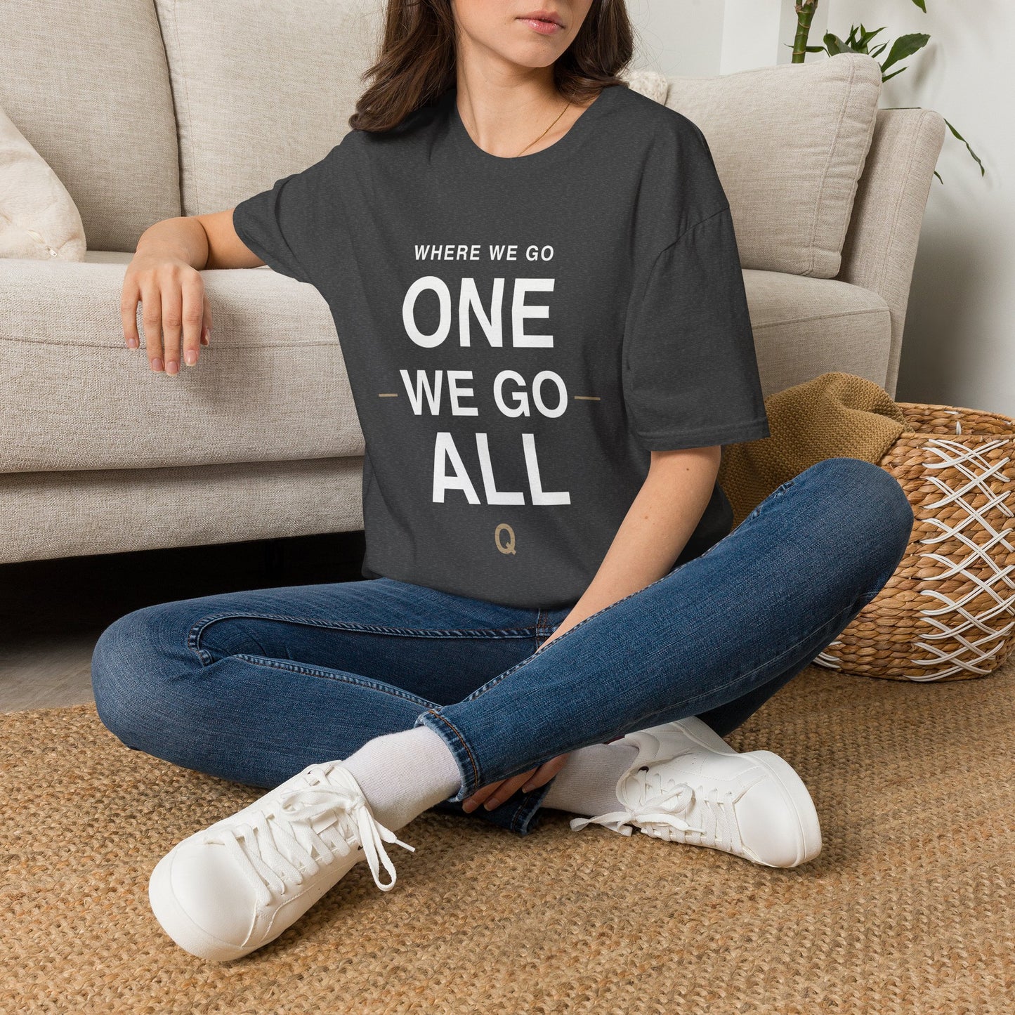 Where We Go One We Go All Shirt – Patriotic Graphic Tee – Distressed American Freedom T-Shirt – Q Notables Apparel
