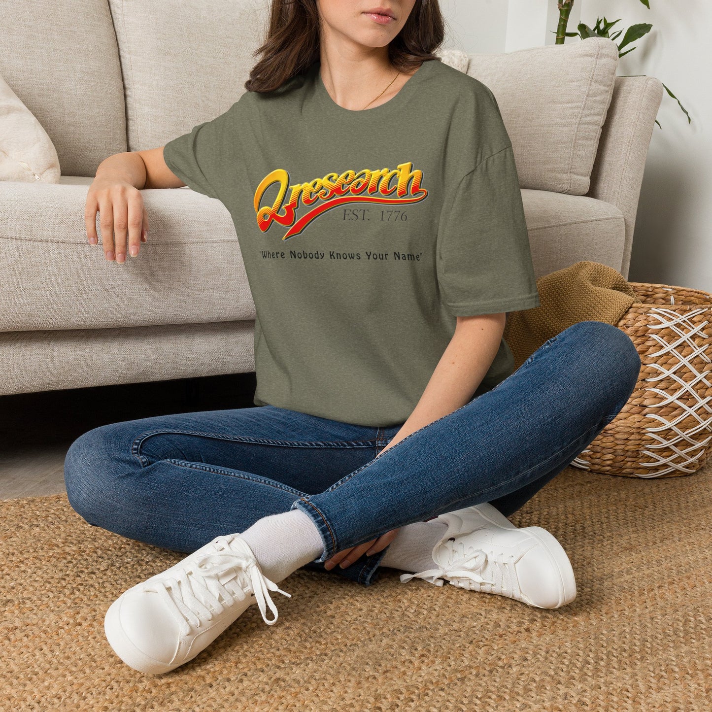 Research Vintage T-Shirt — "Research EST. 1776" Retro Script Science Tee