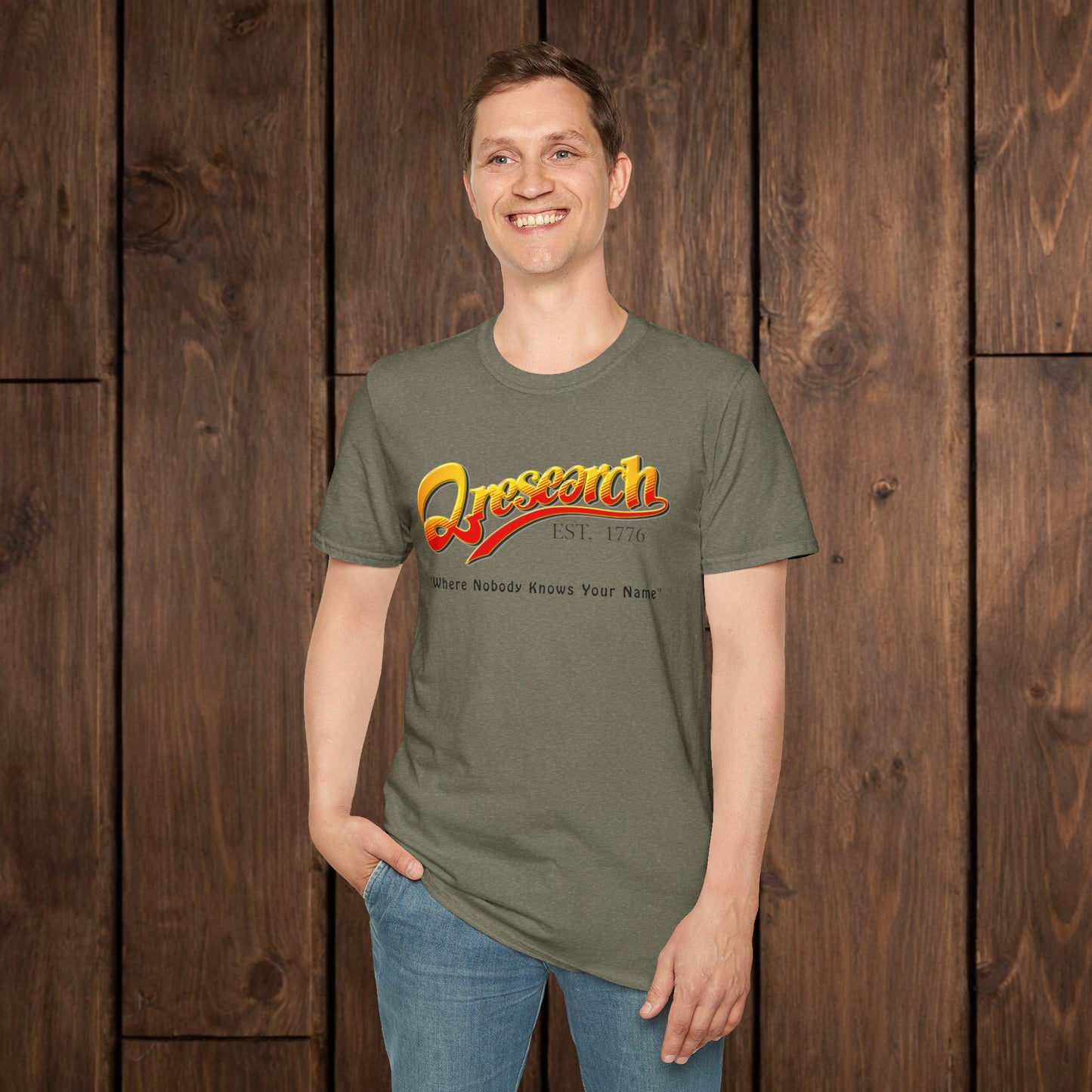 Research Vintage T-Shirt — "Research EST. 1776" Retro Script Science Tee