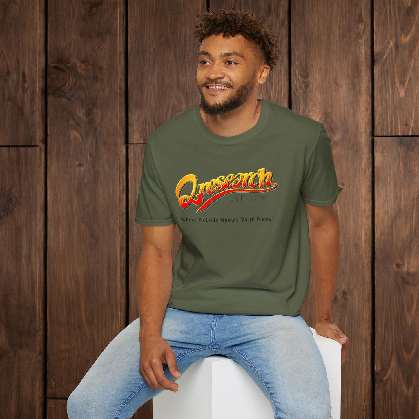 Research Vintage T-Shirt — "Research EST. 1776" Retro Script Science Tee