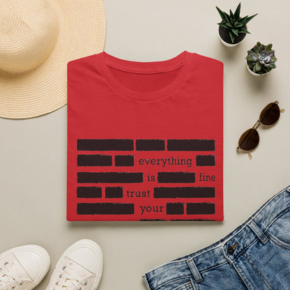 'Everything is Fine, Trust Your Government' Redacted Design Political Tee