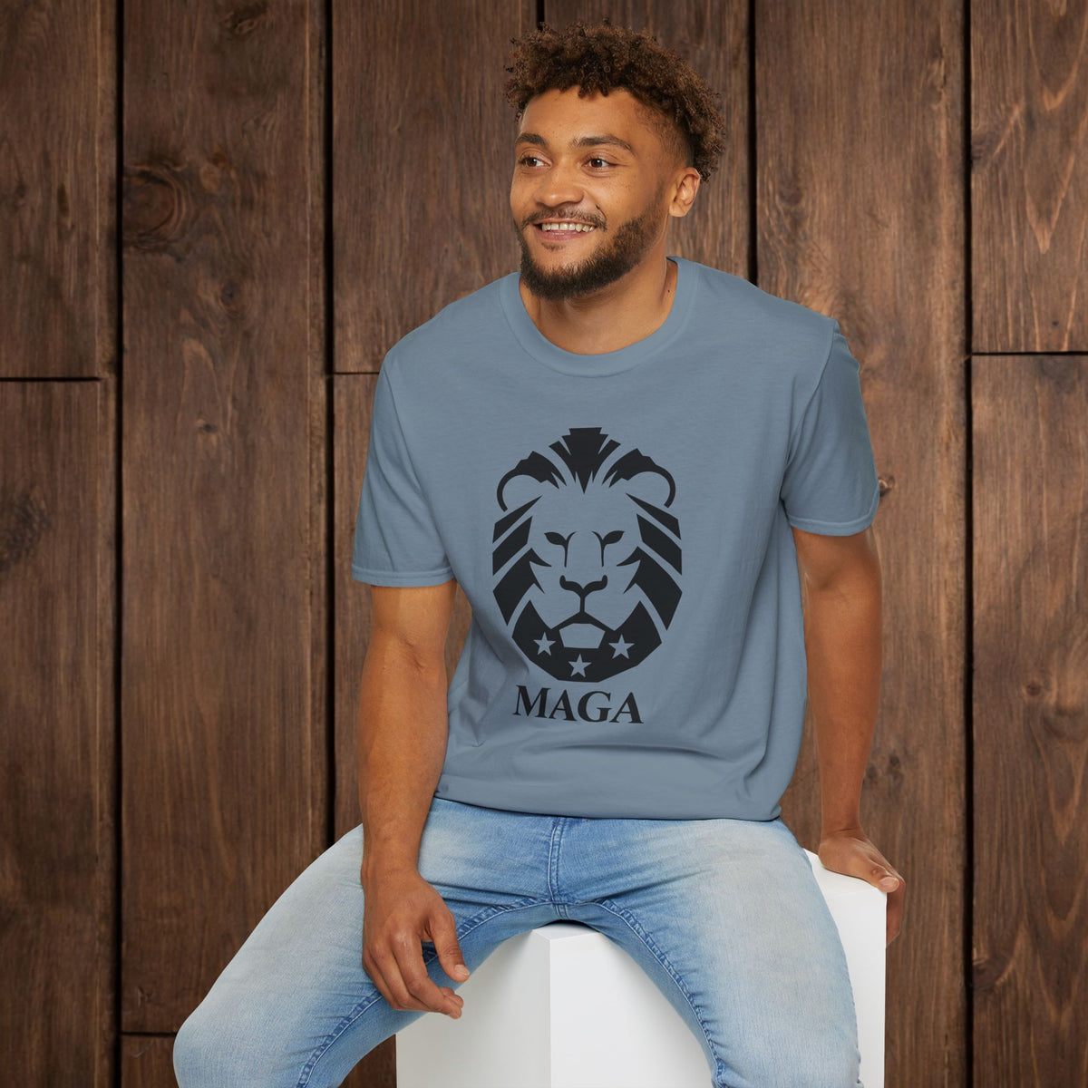 MAGA Lion T-Shirt — Bold Patriotic Graphic Tee