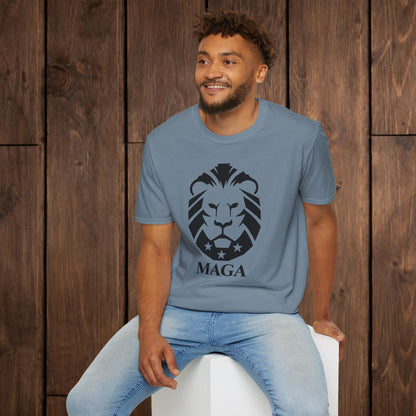 MAGA Lion T-Shirt — Bold Patriotic Graphic Tee