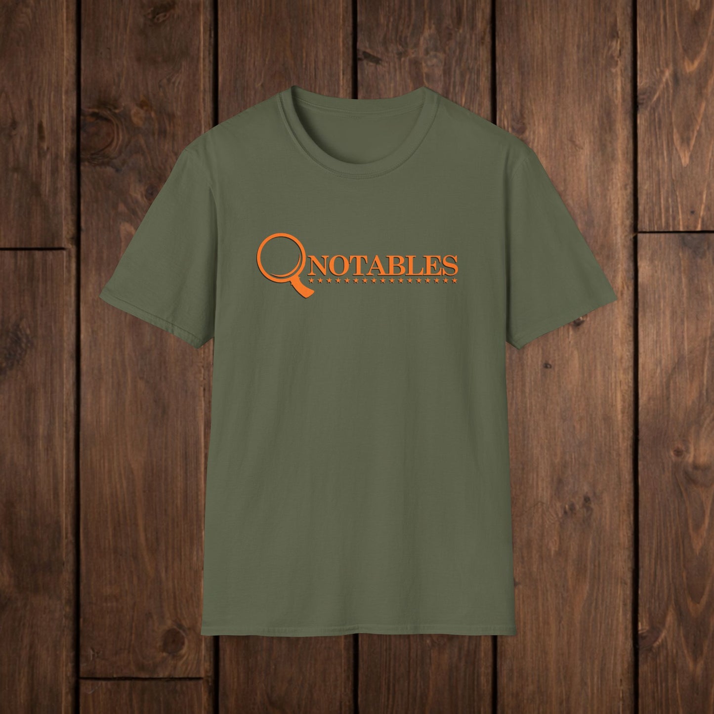 QNotables Logo Vintage Magnifying Glass T-Shirt image 9