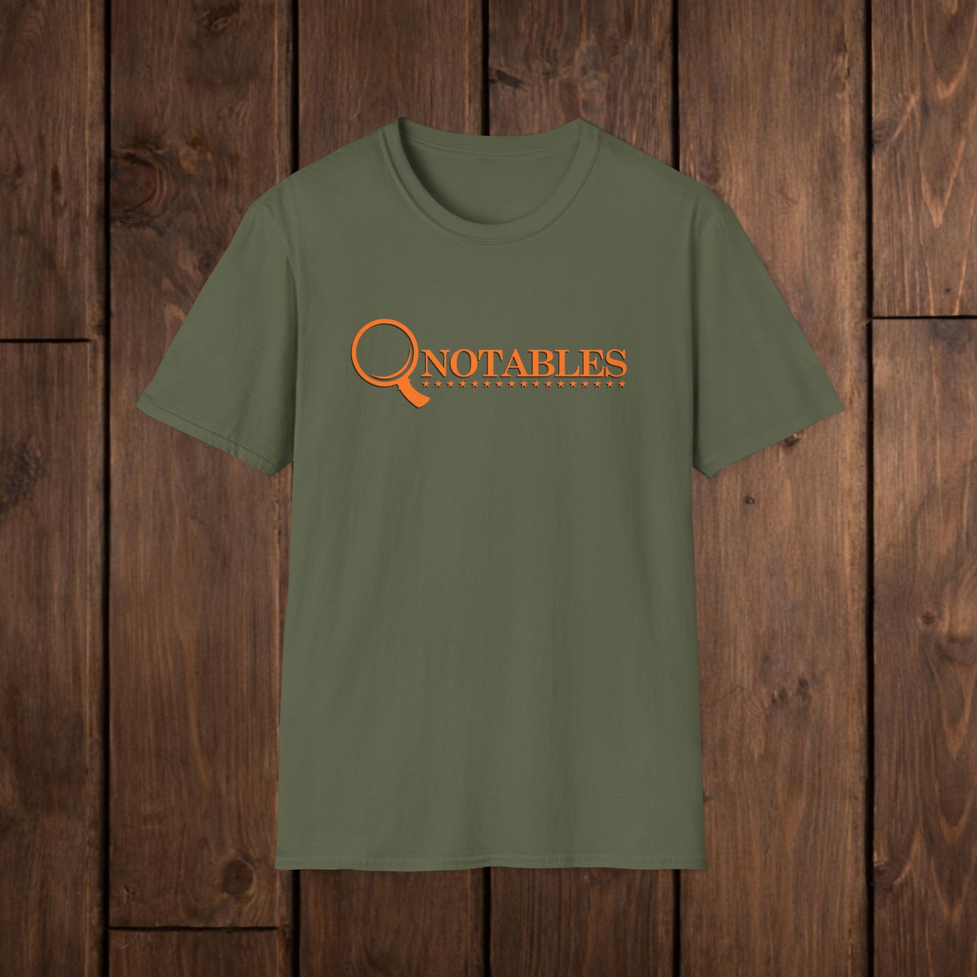 QNotables Logo Vintage Magnifying Glass T-Shirt image 9