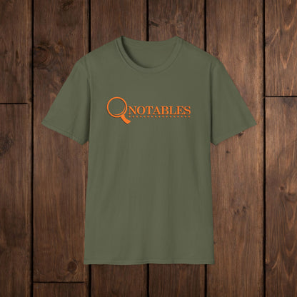 QNotables Logo Vintage Magnifying Glass T-Shirt image 9