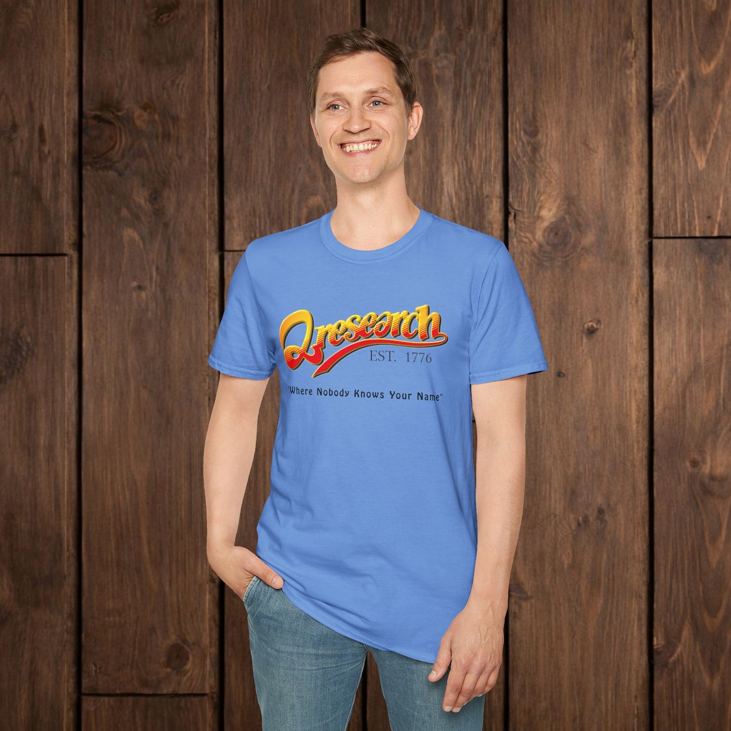 Research Vintage T-Shirt — "Research EST. 1776" Retro Script Science Tee