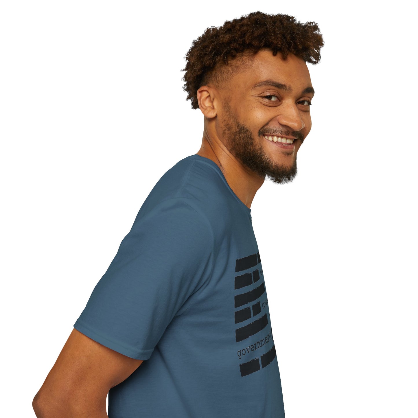 'Everything is Fine, Trust Your Government' Redacted Design Political Tee