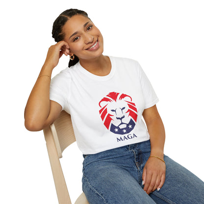 MAGA Lion T-Shirt — Bold Patriotic Graphic Tee