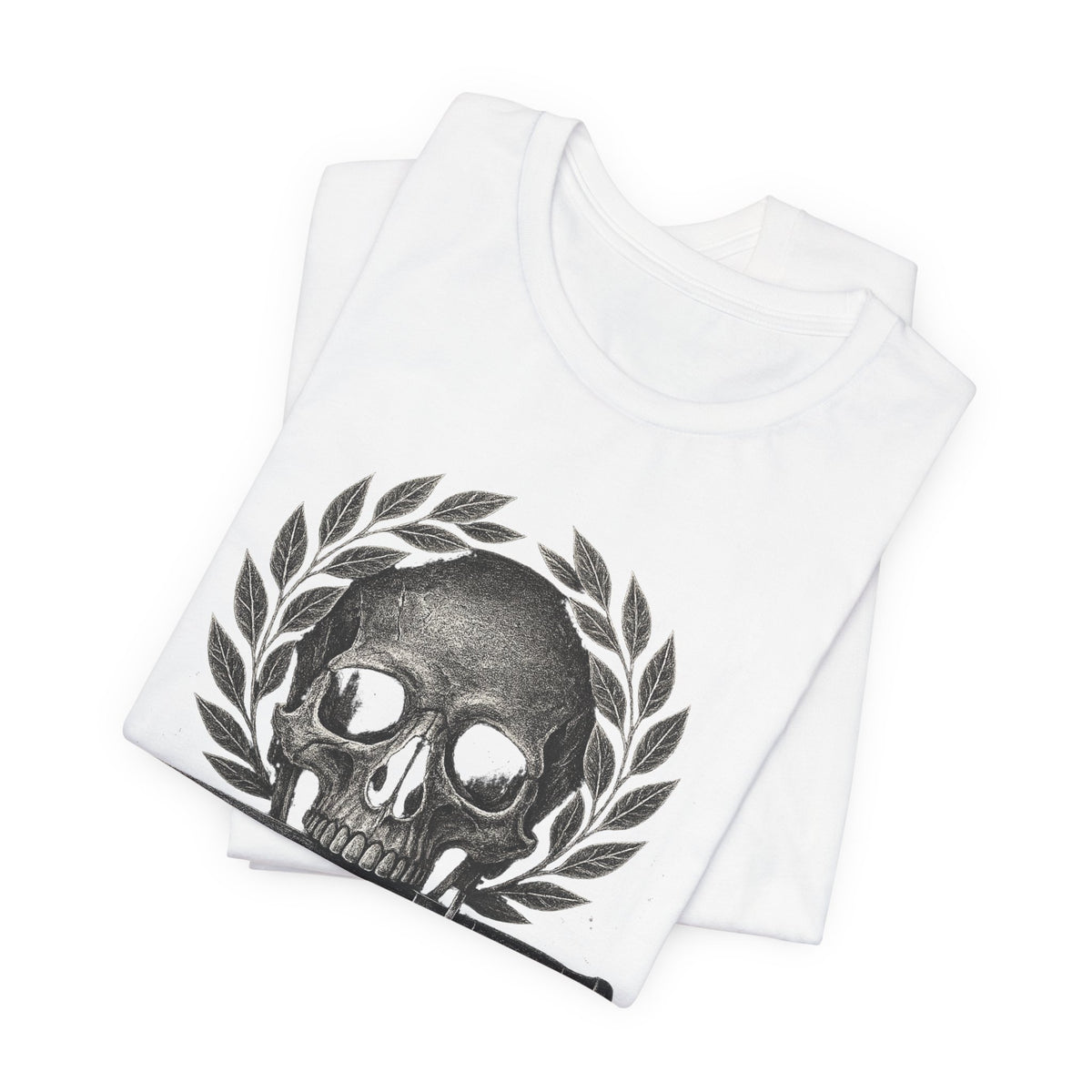 Skull & Knife Tee — Gothic Skull Crest T-Shirt