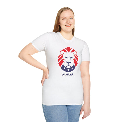 MAGA Lion T-Shirt — Bold Patriotic Graphic Tee