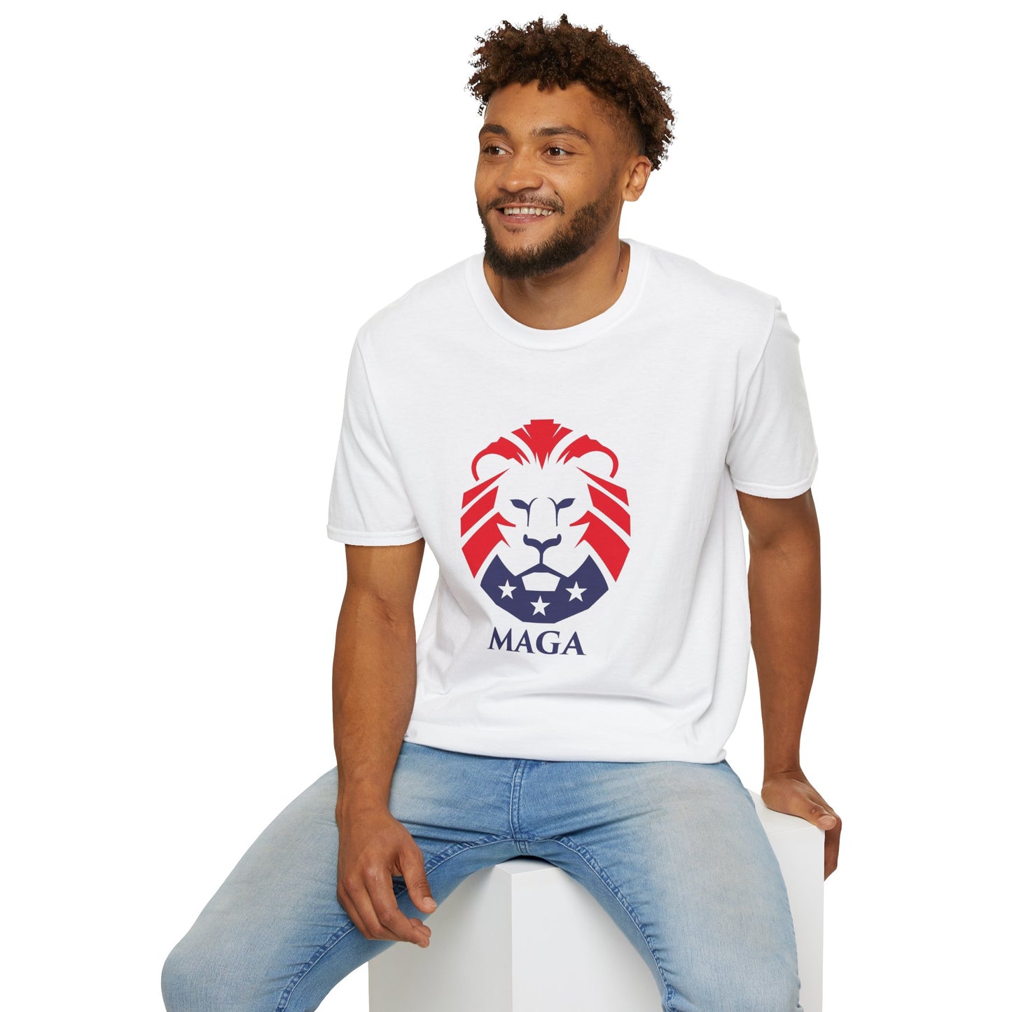 MAGA Lion T-Shirt — Bold Patriotic Graphic Tee