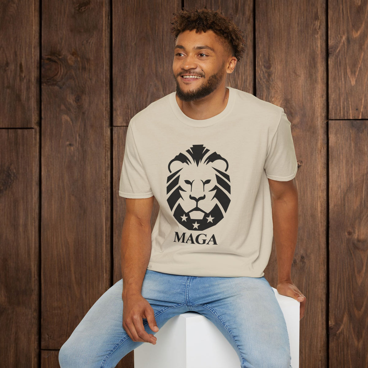 MAGA Lion T-Shirt — Bold Patriotic Graphic Tee