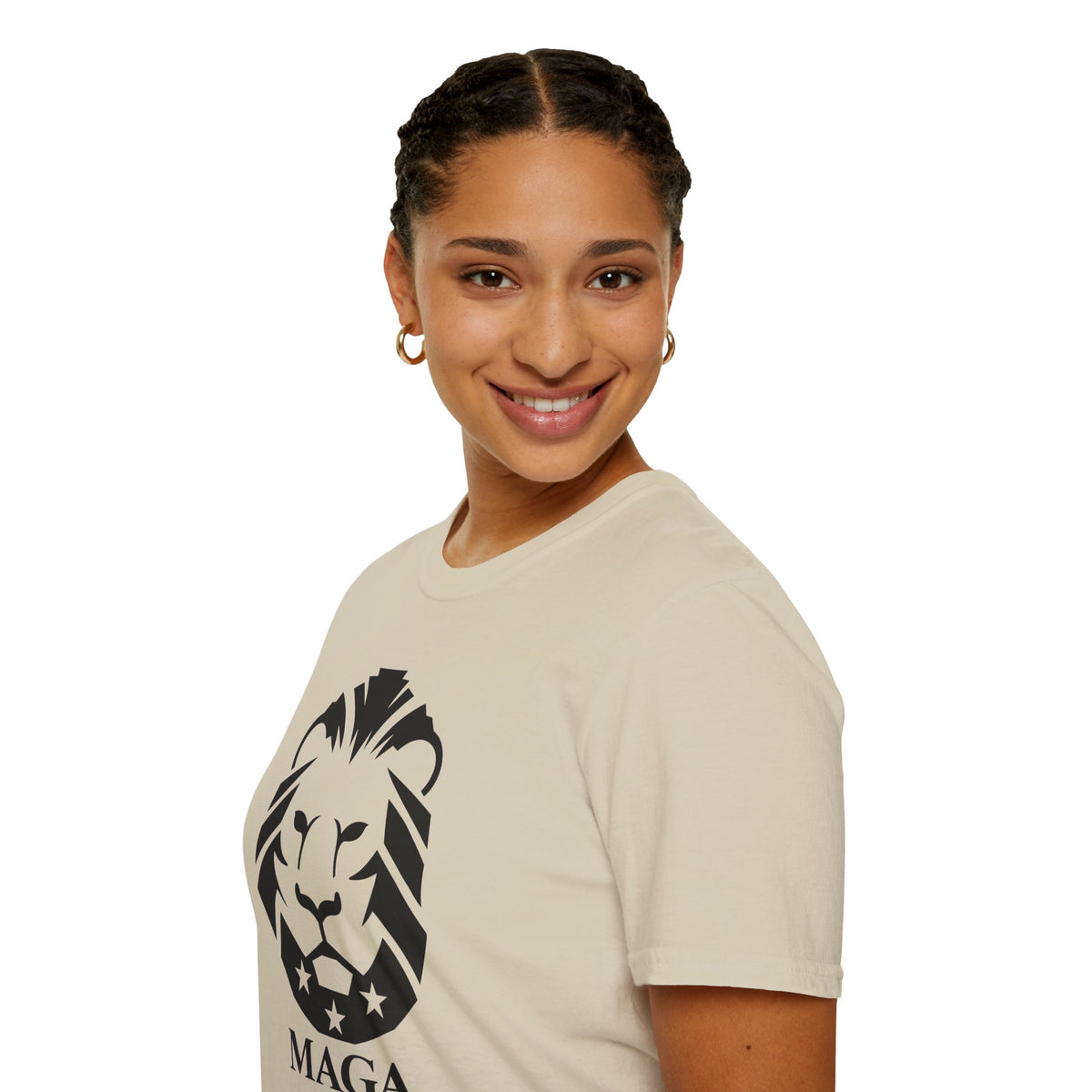 MAGA Lion T-Shirt — Bold Patriotic Graphic Tee