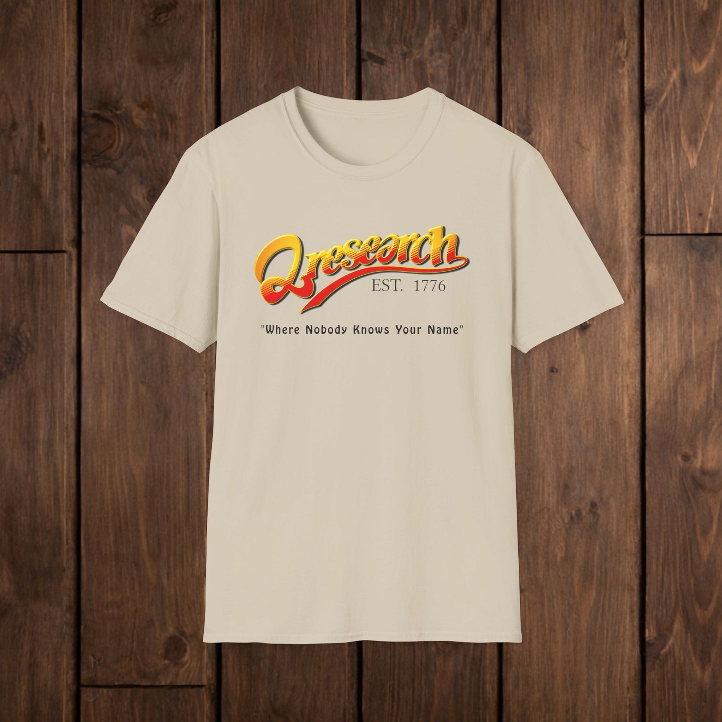 Research Vintage T-Shirt — "Research EST. 1776" Retro Script Science Tee