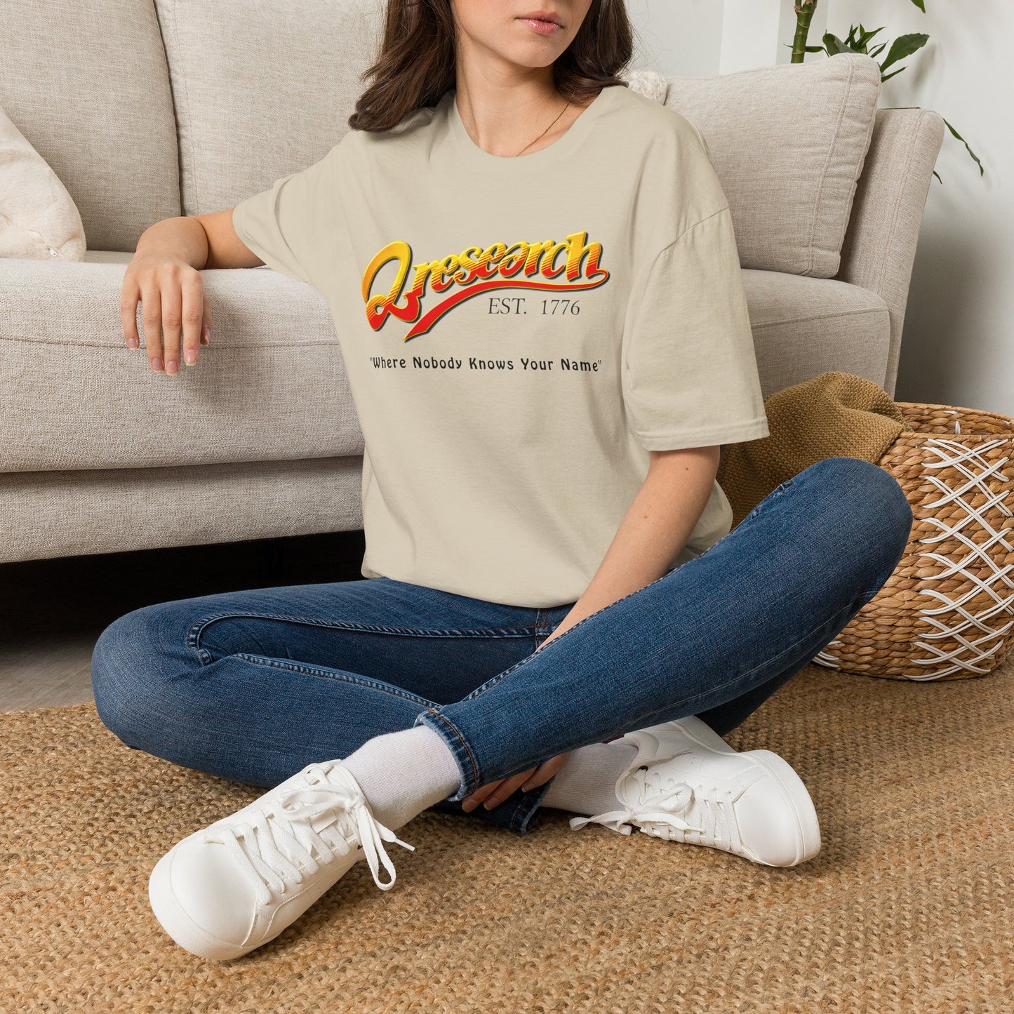 Research Vintage T-Shirt — "Research EST. 1776" Retro Script Science Tee