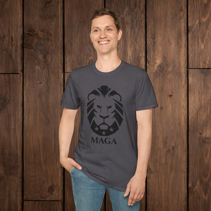 MAGA Lion T-Shirt — Bold Patriotic Graphic Tee