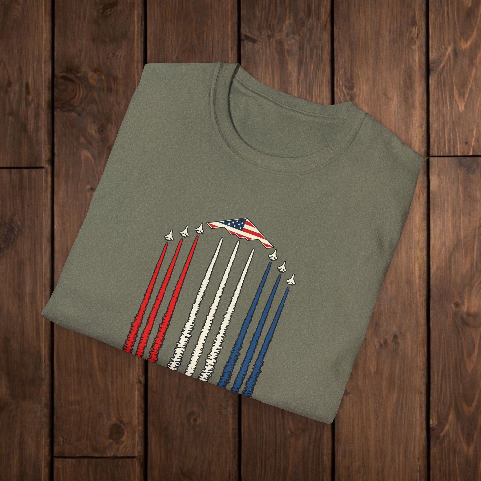FAFO Jetpack Aviation Tee — Red, White & Blue Graphic image 4