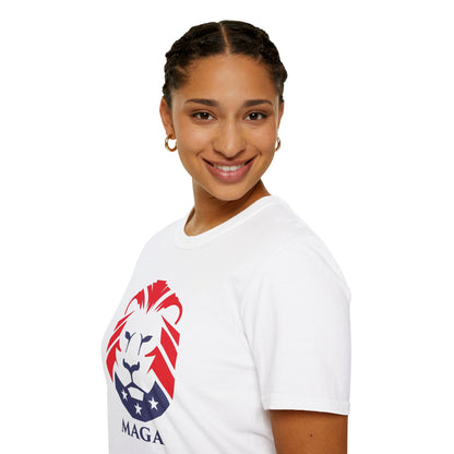 MAGA Lion T-Shirt — Bold Patriotic Graphic Tee