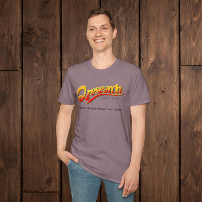 Research Vintage T-Shirt — "Research EST. 1776" Retro Script Science Tee