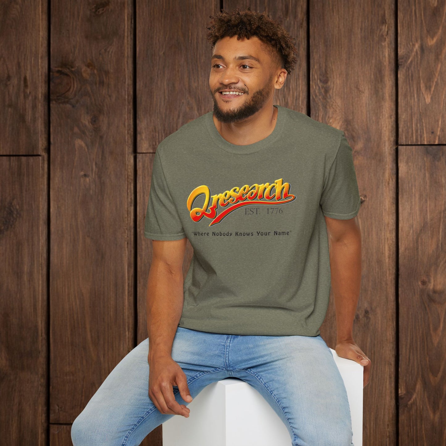 Research Vintage T-Shirt — "Research EST. 1776" Retro Script Science Tee
