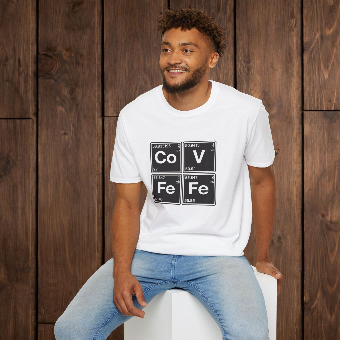 Covfefe Periodic Table T-Shirt — Co V Fe Fe Chemistry Graphic Tee image 0