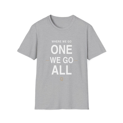 Where We Go One We Go All Shirt – Patriotic Graphic Tee – Distressed American Freedom T-Shirt – Q Notables Apparel