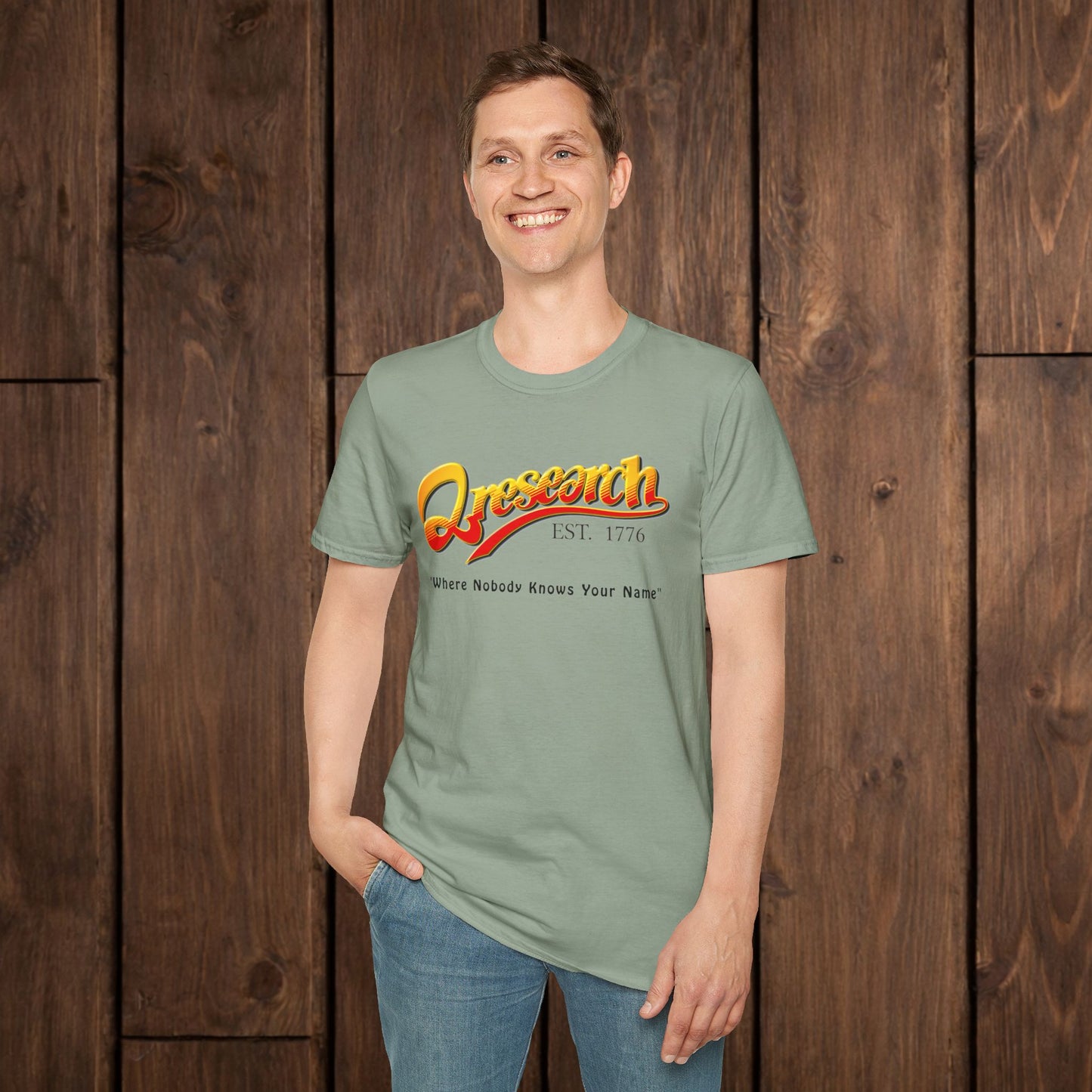 Research Vintage T-Shirt — "Research EST. 1776" Retro Script Science Tee