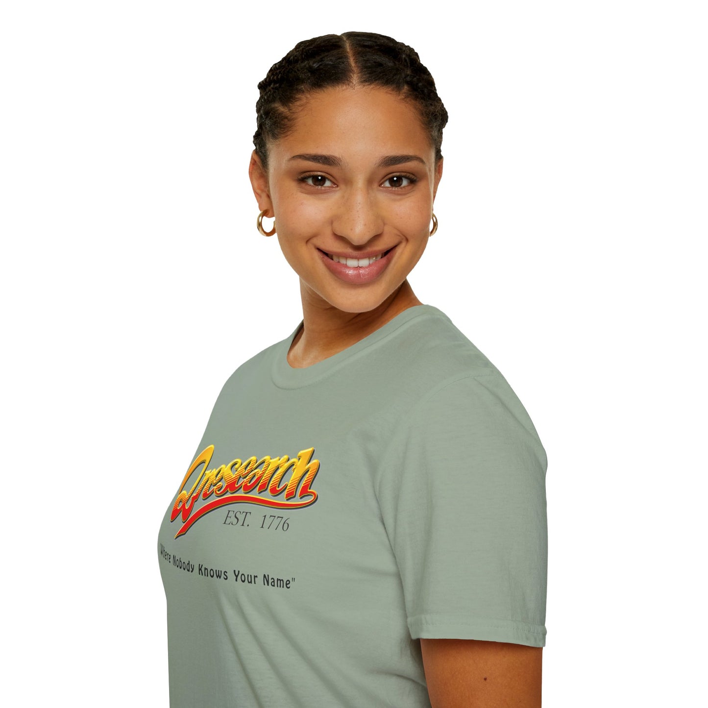 Research Vintage T-Shirt — "Research EST. 1776" Retro Script Science Tee