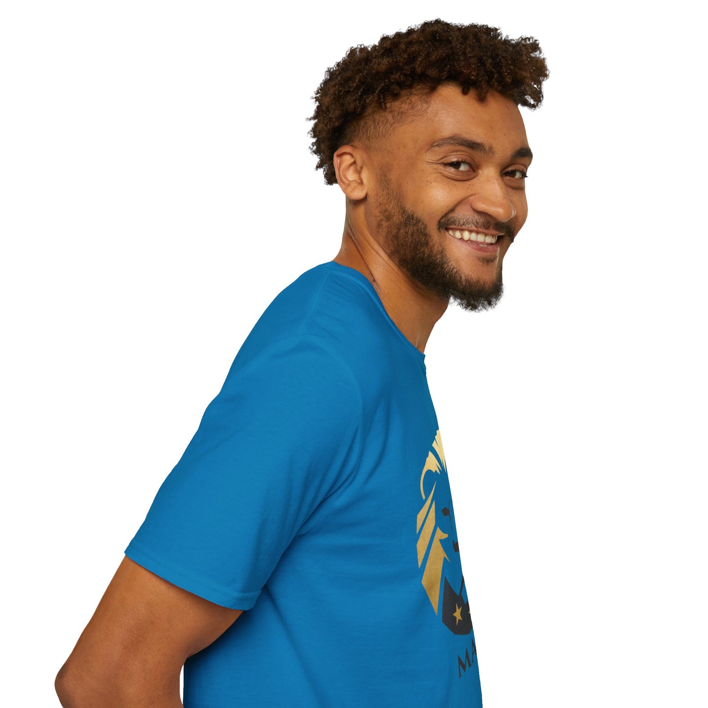 MAGA Gold Lion T‑Shirt — Bold Patriotic Crest Tee