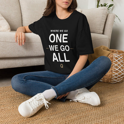 Where We Go One We Go All Shirt – Patriotic Graphic Tee – Distressed American Freedom T-Shirt – Q Notables Apparel