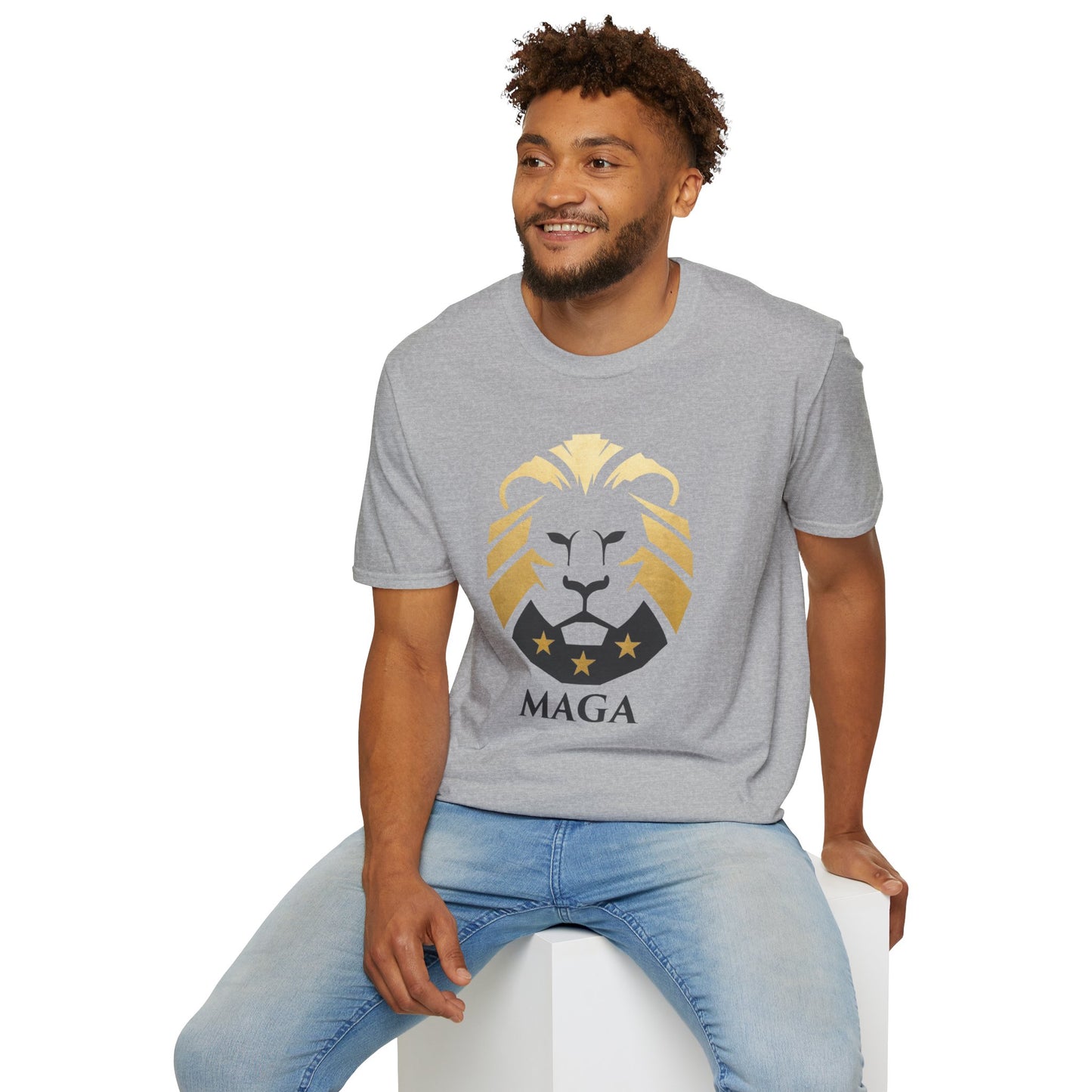 Lion Crest T-Shirt — MAGA Graphic Patriotic Tee