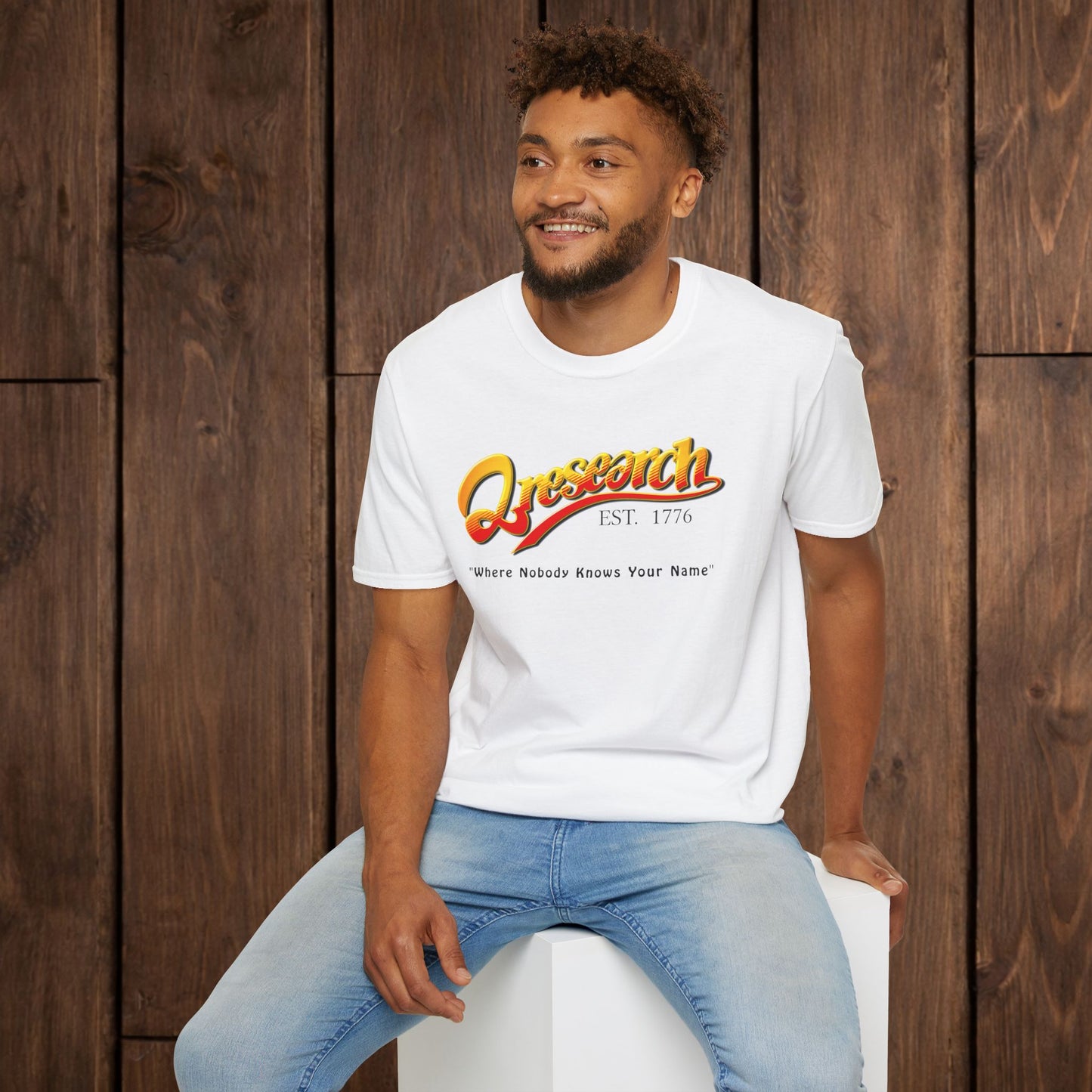 Research Vintage T-Shirt — "Research EST. 1776" Retro Script Science Tee