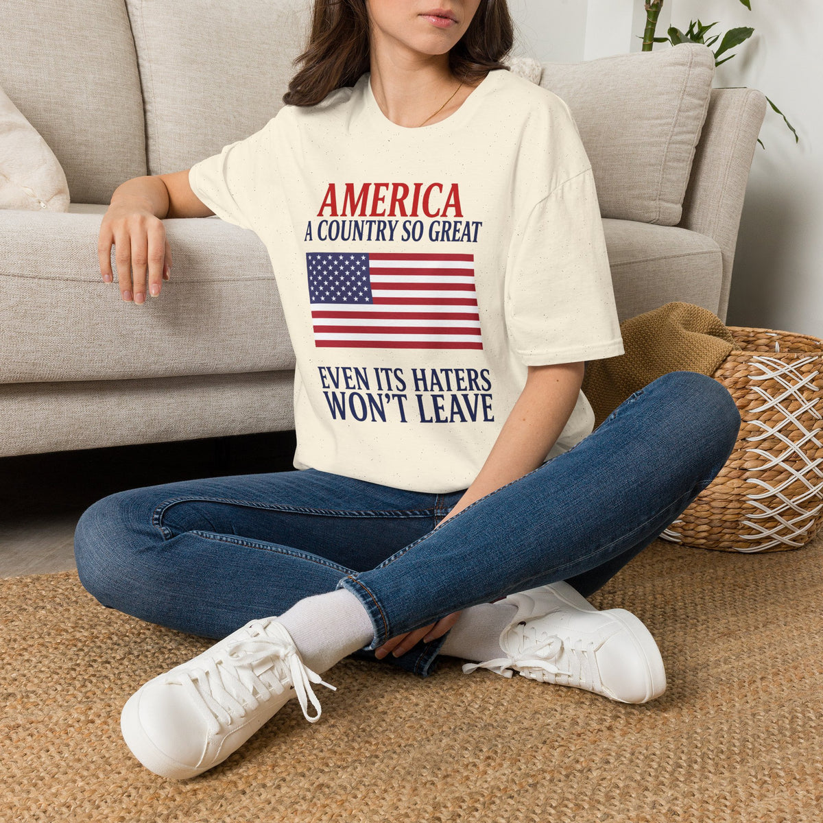 America A Country So Great T-Shirt, Even Its Haters Won’t Leave Shirt, Patriotic American Flag Tee, Conservative USA Gift