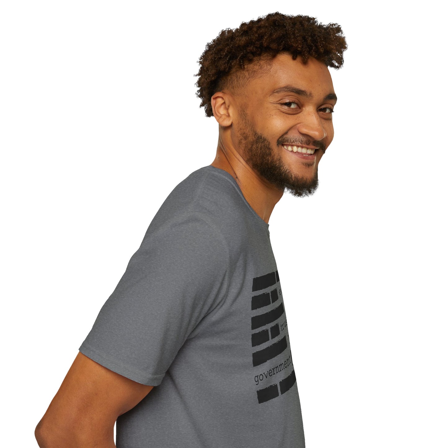 'Everything is Fine, Trust Your Government' Redacted Design Political Tee