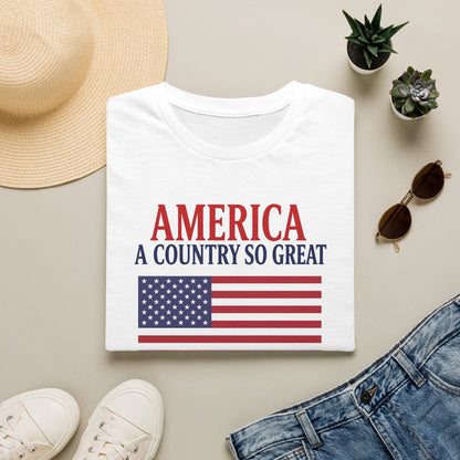 America A Country So Great T-Shirt, Even Its Haters Won’t Leave Shirt, Patriotic American Flag Tee, Conservative USA Gift