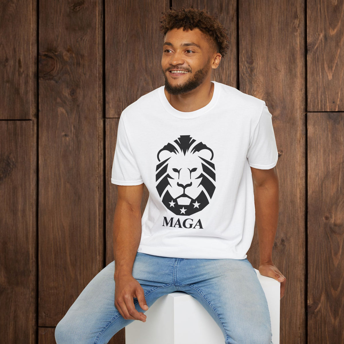 MAGA Lion T-Shirt — Bold Patriotic Graphic Tee
