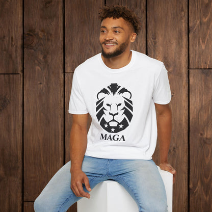 MAGA Lion T-Shirt — Bold Patriotic Graphic Tee