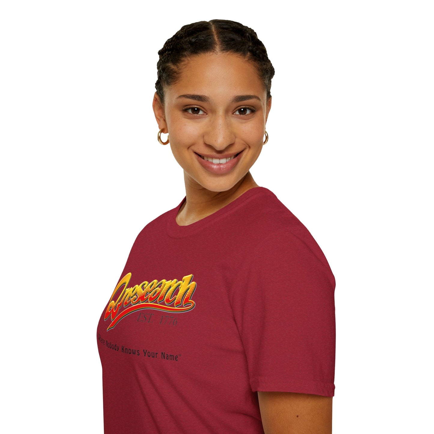 Research Vintage T-Shirt — "Research EST. 1776" Retro Script Science Tee