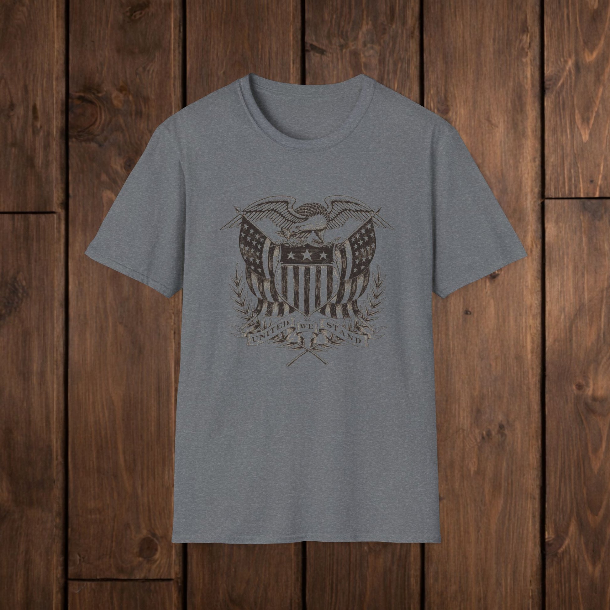Eagle Shield Graphic T-Shirt — Vintage American Crest Tee image 6