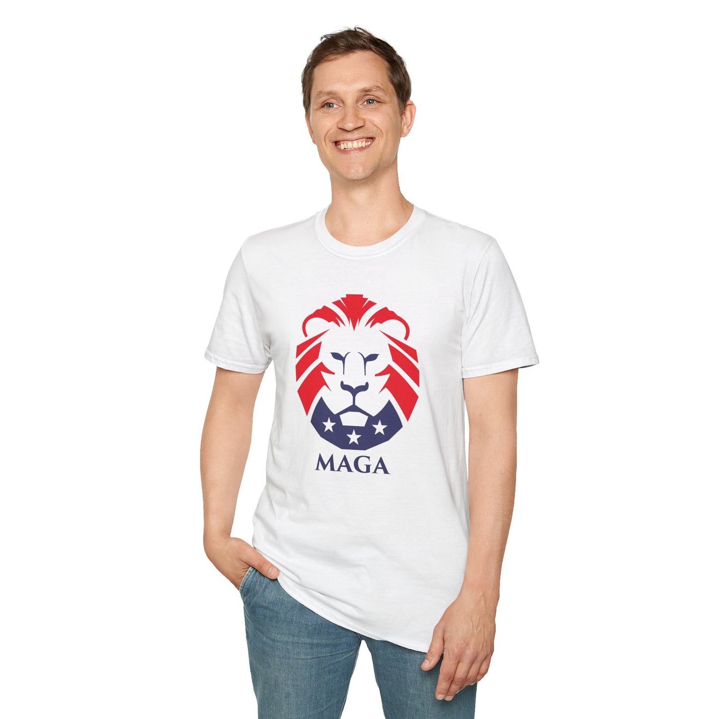 MAGA Lion T-Shirt — Bold Patriotic Graphic Tee
