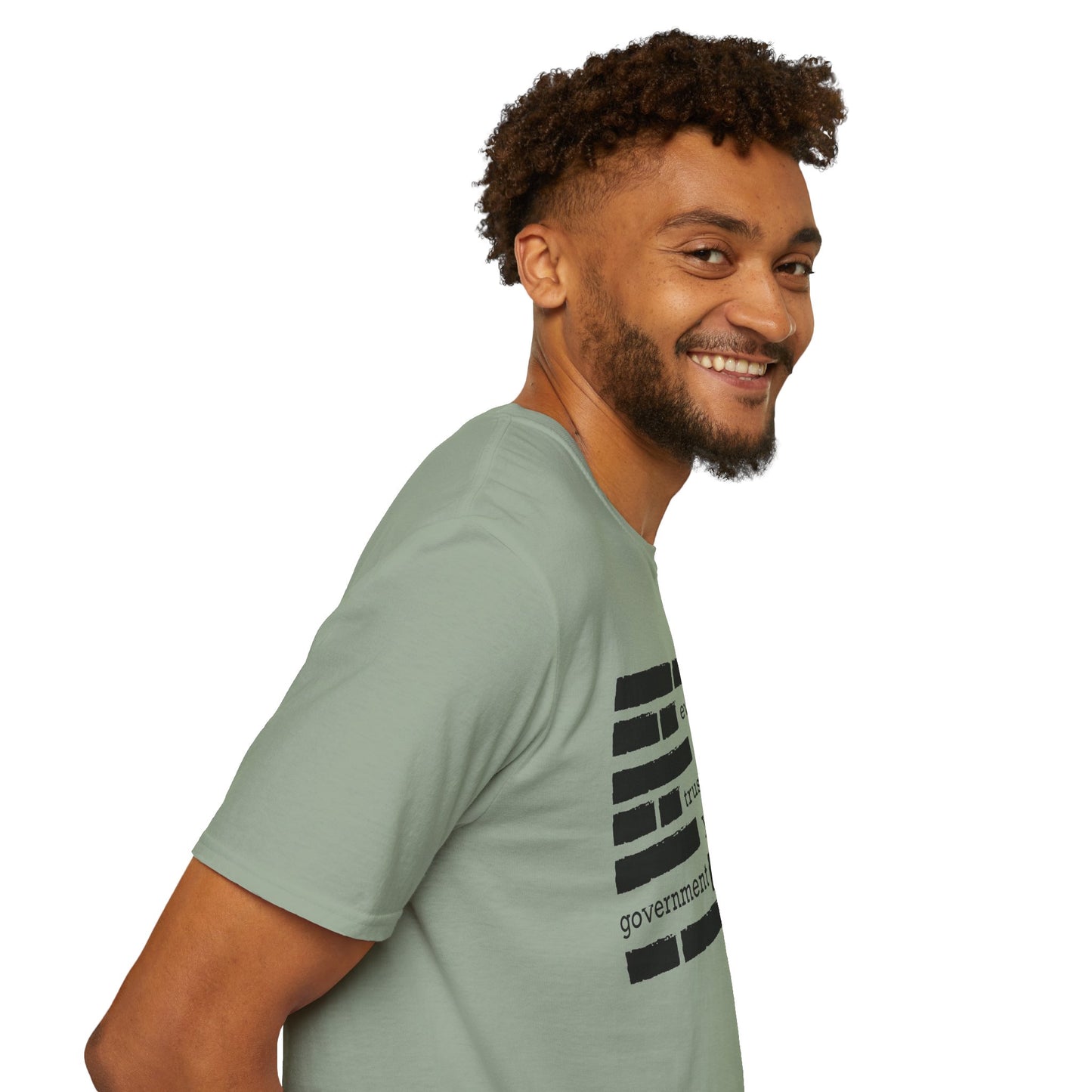 'Everything is Fine, Trust Your Government' Redacted Design Political Tee