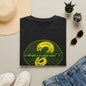Retro Sci‑Fi Night Shift T-Shirt — Neon Snake Grid Graphic
